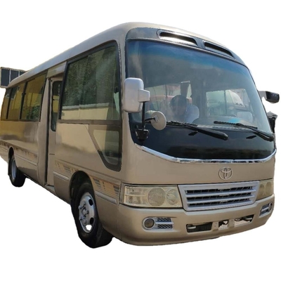 Gold Color Diesel Type 30000km Used Coaster Bus With 30 Seater